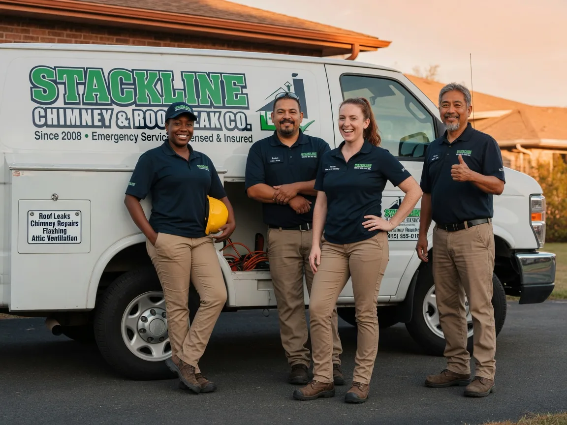 Chimney flashing repair company in Pleasantville, OH